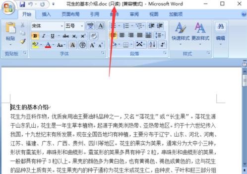 Word以只读方式打开怎么设置 Word设置文档打开方式的方法
