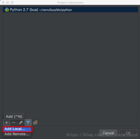 mac PyCharm添加Python解释器及添加package路径的方法 mac,PyCharm,Python,解释器,package,路径