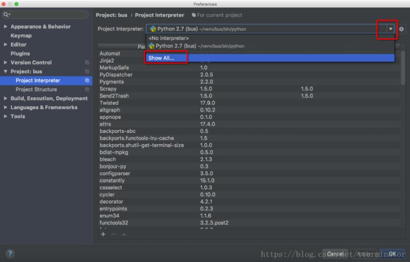 mac PyCharm添加Python解释器及添加package路径的方法 mac,PyCharm,Python,解释器,package,路径