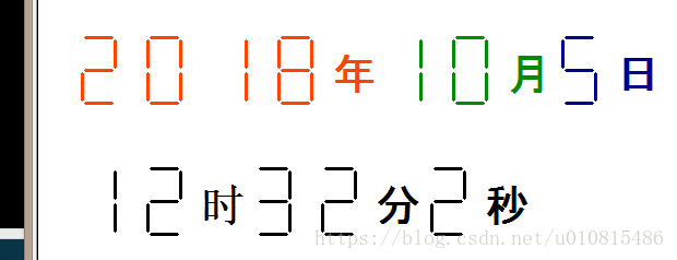 python实现简易数码时钟 python,数码时钟