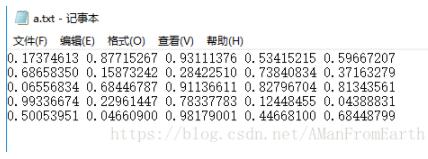 python使用numpy读取、保存txt数据的实例 python,numpy,读取,保存,txt数据