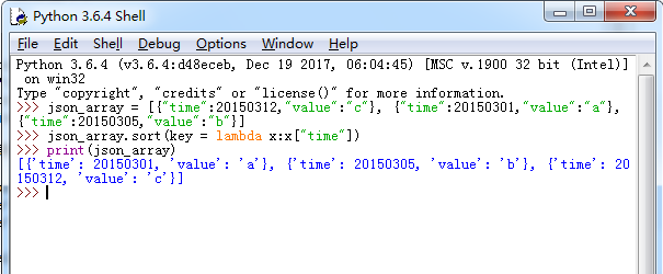 Python,json,字段,排序