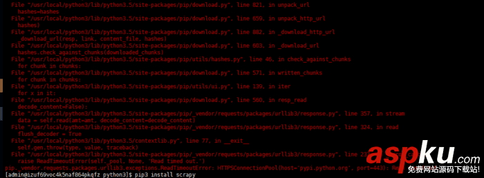 Python3,scrapy,Centos7