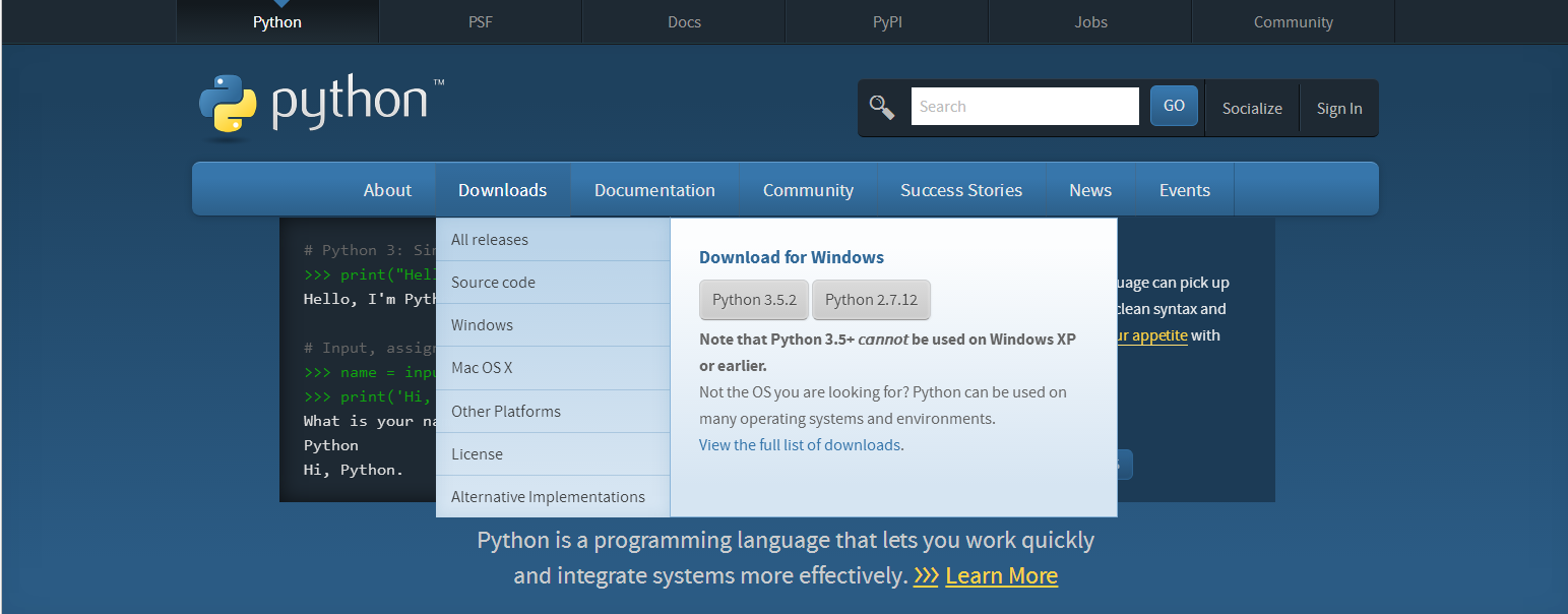 Win10,python3.5,python2.7,环境变量配置