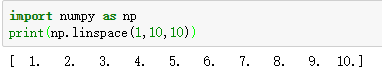 numpy,linspace,函数,python
