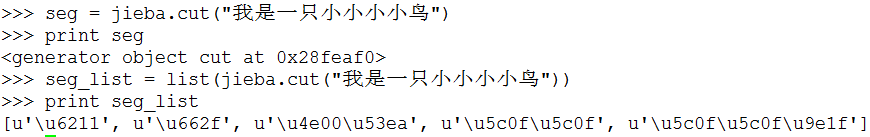 python,结巴,中文分词