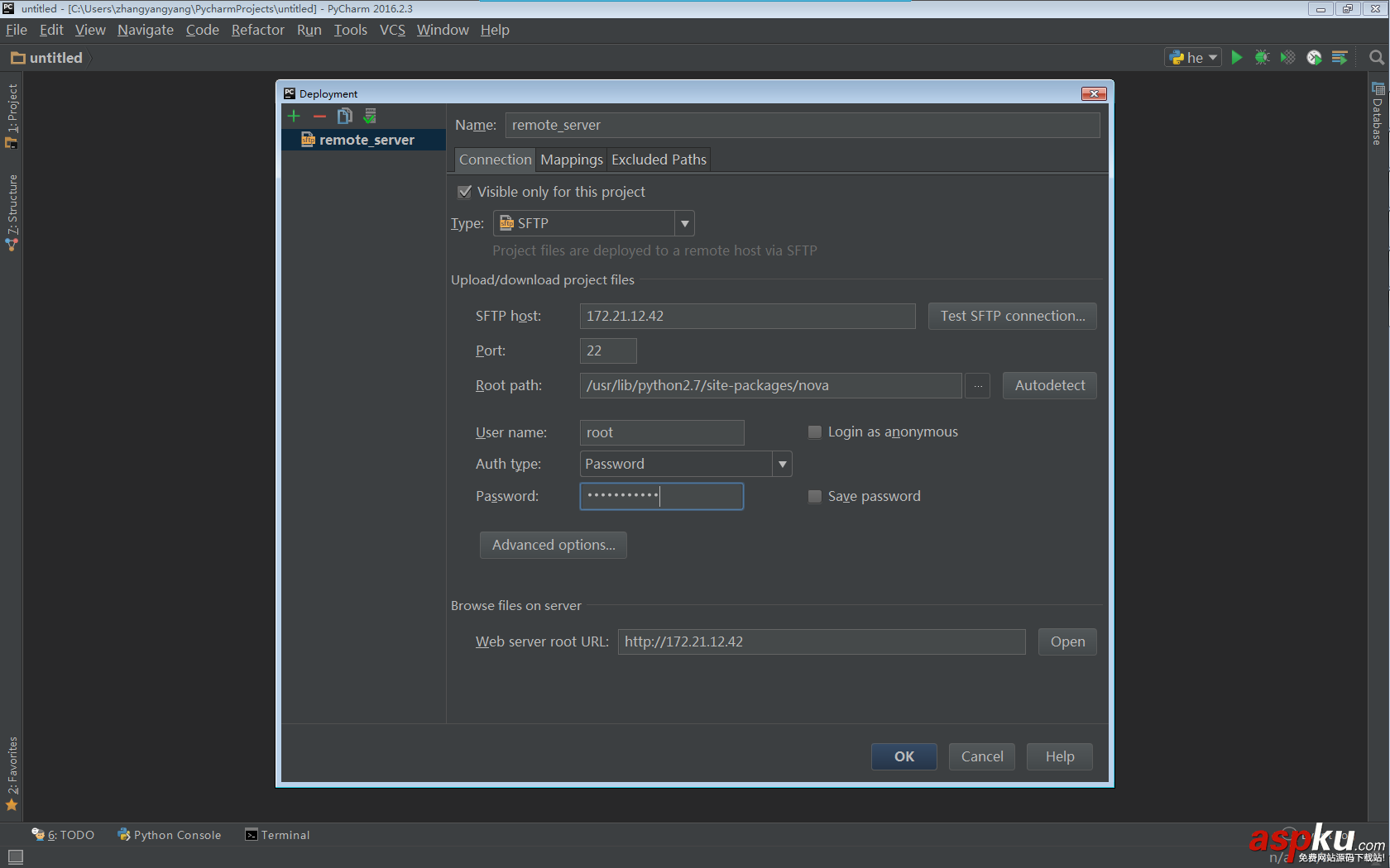 pycharm,openstack