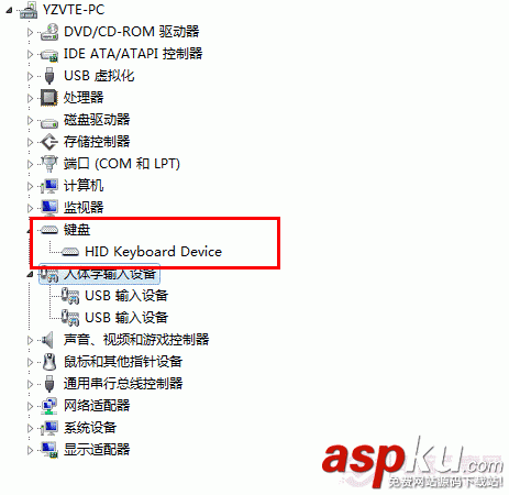 USB键盘,无法识别,检测不到