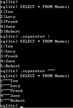 SQLite 入门教程一 基本控制台（终端）命令
