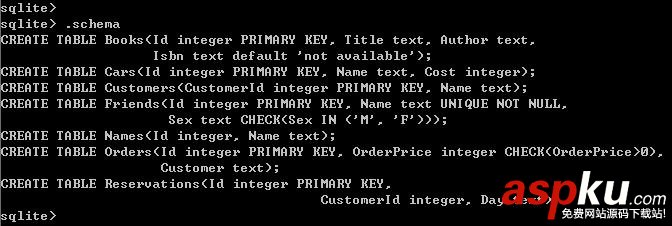 SQLite 入门教程一 基本控制台（终端）命令