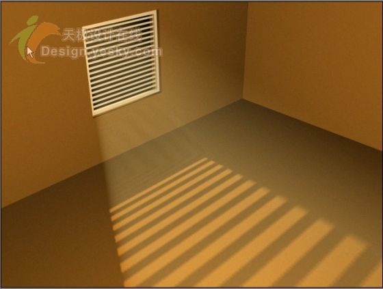 3DsMAX实例：窗格透光效果模拟