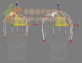 3DsMAX7.5毛发新功能实例：曲线定制发型