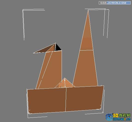 3Dmax制作千纸鹤多边形建模教程