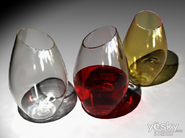 3dsMAX和Vary渲染制作透明玻璃酒杯