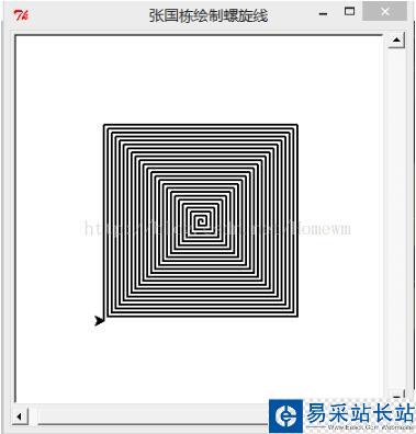 python 画五角星和螺旋线