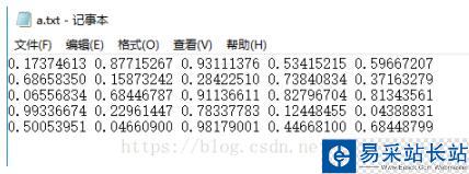 python numpy读取、保存txt