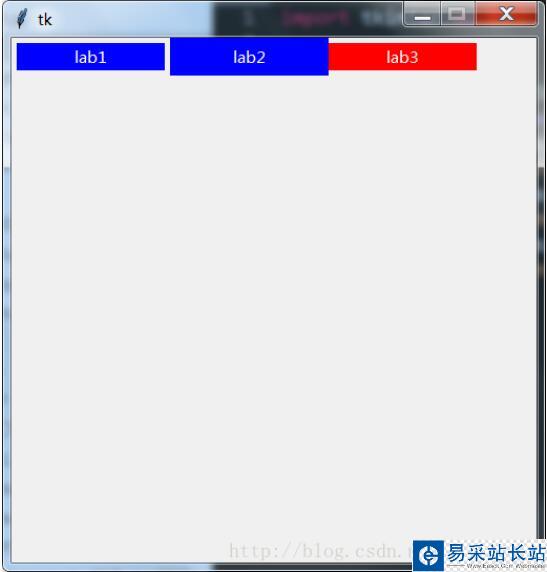 Python tkinter的grid布局
