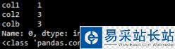 Pandas DataFrame 取一行数据会得到Series