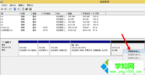 win8为什么只有一个c盘？Win8系统新建其他分区的方法