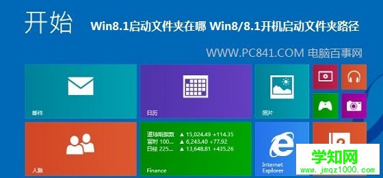 Win8.1系统的开机启动文件夹路径找不到 电脑知识网