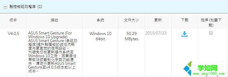 Windows10华硕笔记本触摸板的打开步骤4 Windows10华硕笔记本触摸板的打开步骤4