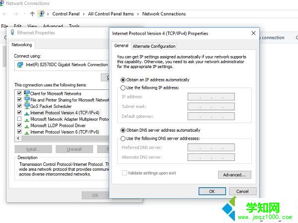 Win10系统无法打开和编辑IPv4属性的方法