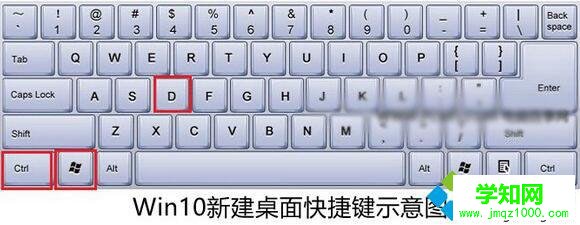 Win10快捷键新建桌面的步骤1