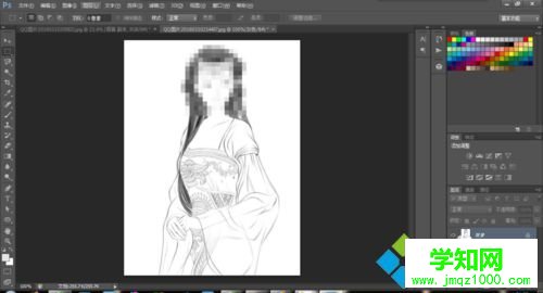win10系统下使用PS为图片打上马赛克的步骤5