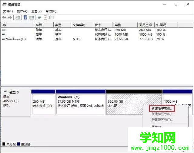 预装win10系统Thinkpad笔记本只有一个C盘怎么分区 预装win10系统Thinkpad笔记本只有一个C盘怎么分区