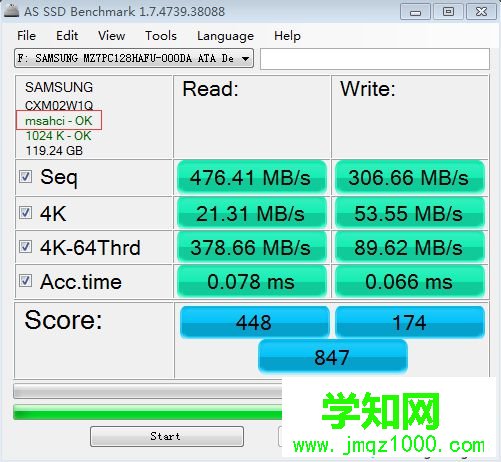 显示storahci-ok和msahci-ok，表示AHCI已经开启2