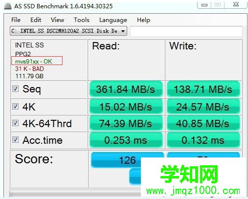 显示asahci64-ok或者mvs91xx-ok，代表非原生的SATA3.0接口2