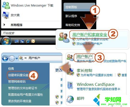 WIN7密码重置盘创建使用教程 三联