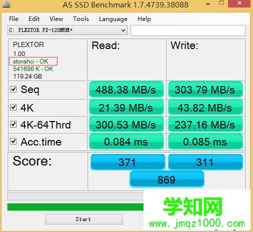 显示storahci-ok和msahci-ok，表示AHCI已经开启1