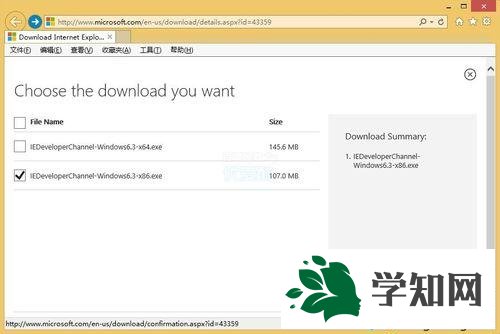 Win8.1系统中安装IE12浏览器步骤2