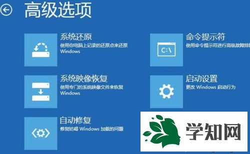  选择“高级选项”