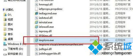 找到iexplorer.exe文件