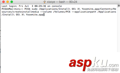 u盘,osx10.10.4