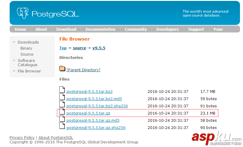 Linux,CentOS7,PostgreSQL9.5