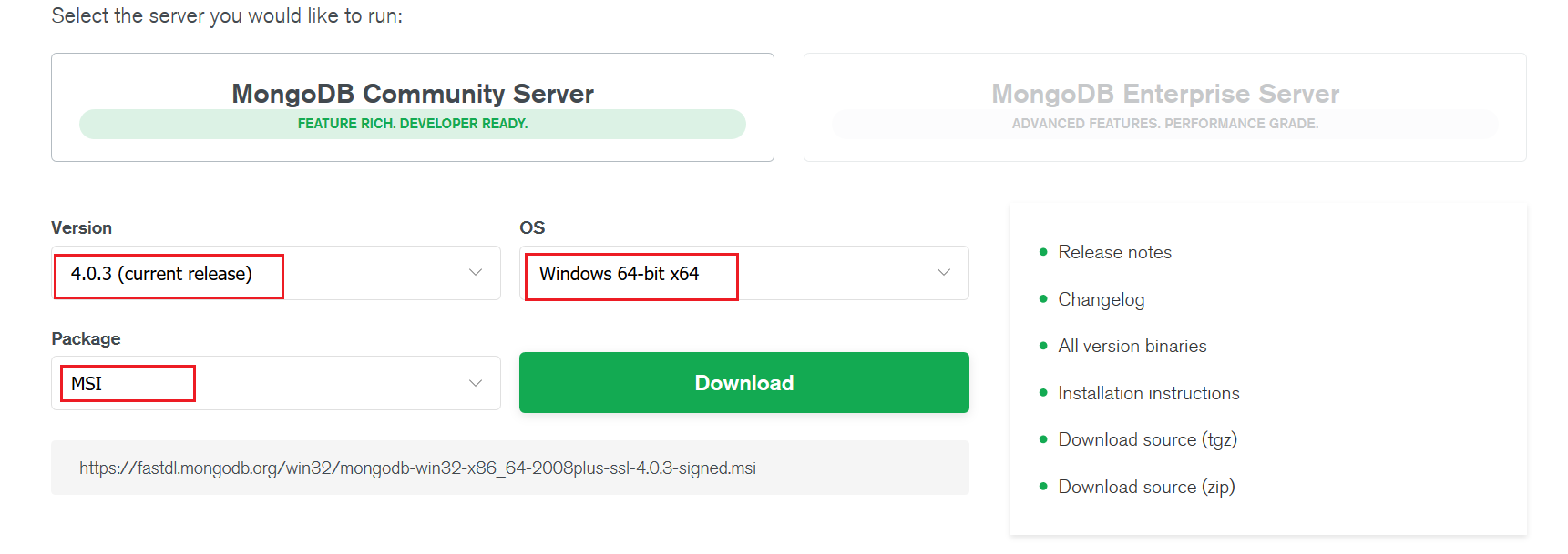 Windows10,安装,MongoDB