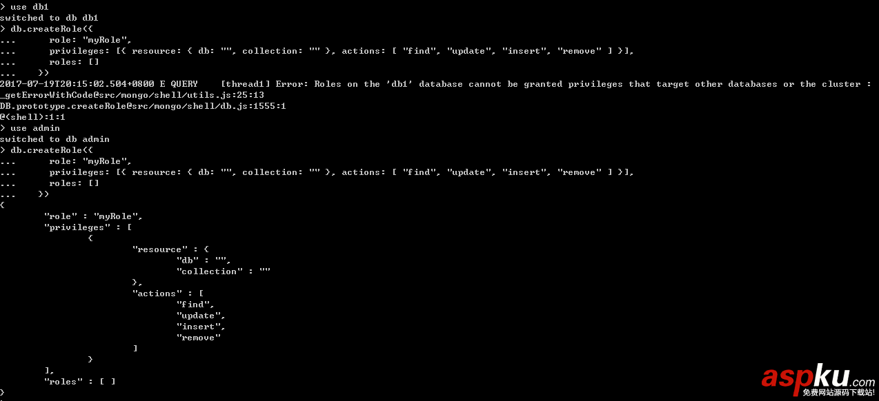 身份认证,MongoDB