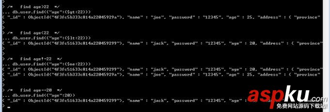 mongodb增删改查,mongodb的增删改查