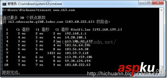 Tracert,命令详解