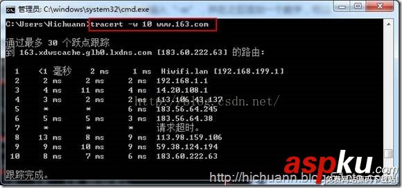 Tracert,命令详解