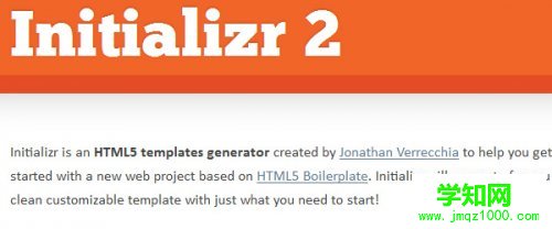 16个HTML5 框架、模板以及生成工具 学知