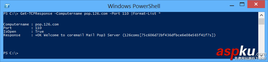PowerShell,技巧,获取TCP响应,类Telnet