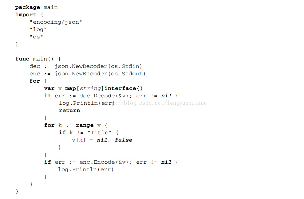 Go语言,JSON