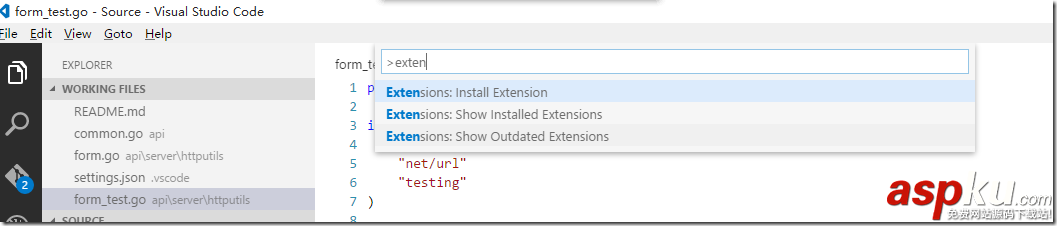 GO开发环境,VisualStudioCode