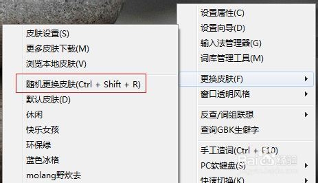 怎样使用光速输入法的随机换肤 武林网