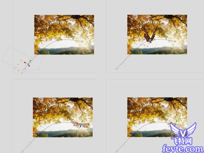 用AE给视频合成飞舞的蝴蝶 飞特网 AE实例额教程