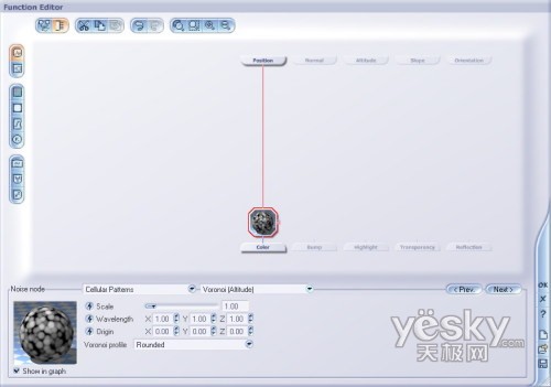 Vue 5 Esprit 高级教程之函数噪声节点细胞样式
